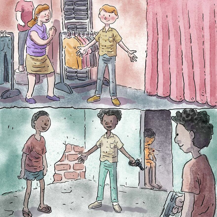 Artist Tells Heartbreaking Stories About The Issues Of Our Society Without Using A Single Word (5 New Comics)