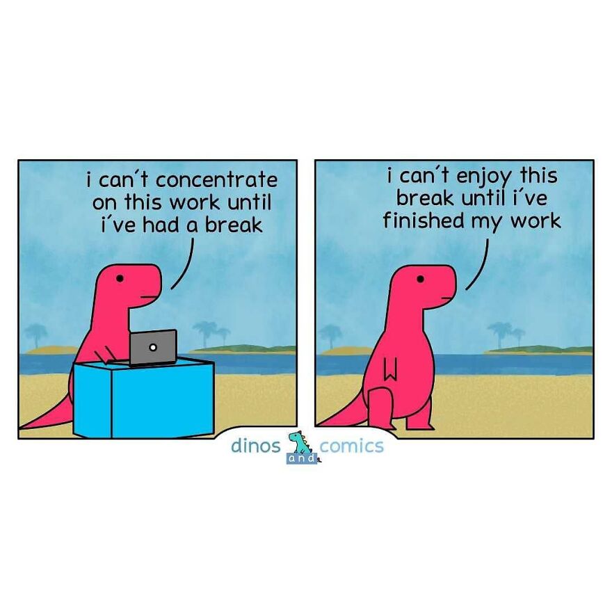 New Honest Comics About Mental Health Illustrated With Dinosaurs