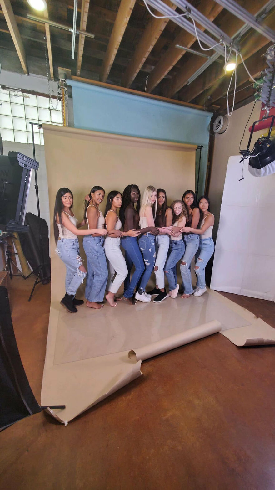 I Wanted To Show All The Shades Of Beauty And Photographed 10 Different Girls With Varying Skin Tones All Together