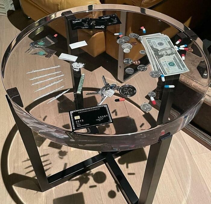 This Epoxy "Bad Guy Table"