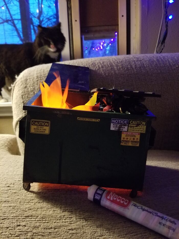 Dumpster Fire!!! (Neccos For Size Comparison)