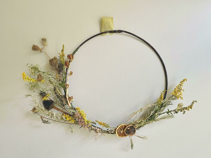 I Made A Fall Wreath From What Grew In My Yard