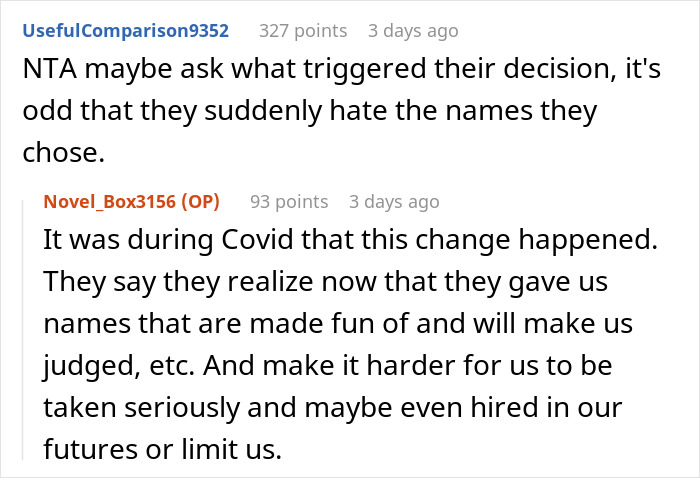 “Having Weird Names Does Not Age Well”: Parents Want To Rename Kids 16 Years Later