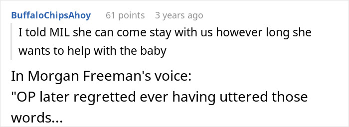 Text exchange about MIL's visit and baby, with humorous <a target=