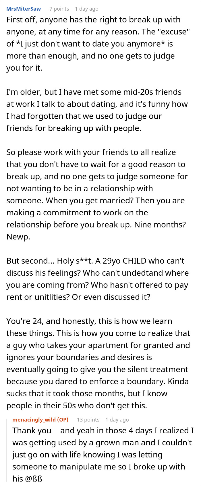 “I Deserved Better”: Man Tries To Punish GF With Silent Treatment, Gets Dumped And Kicked Out
