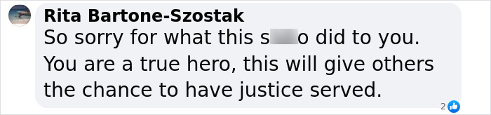 Comment praising young hero for leaving DNA to help catch alleged predator.