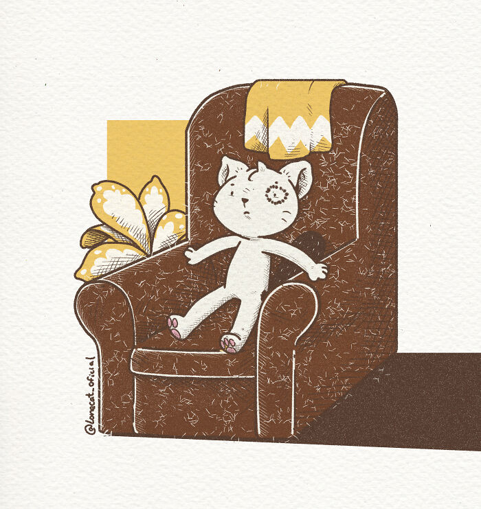 Dark Furniture And White Fur