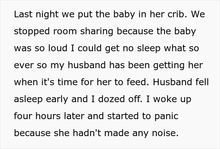 Mother wakes up panicked after MIL steals baby in the middle of the night, claiming it’s a gift for parents.